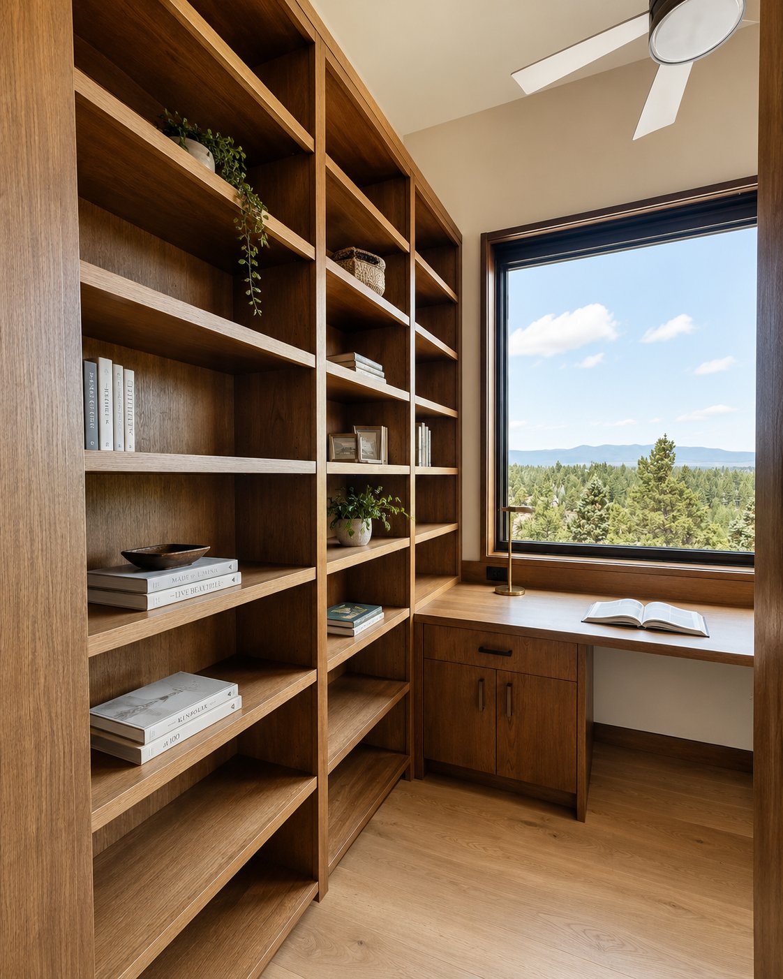 Custom home office built-ins in Central Oregon